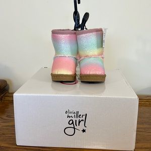 Toddler Rainbow boots by Olivia Miller